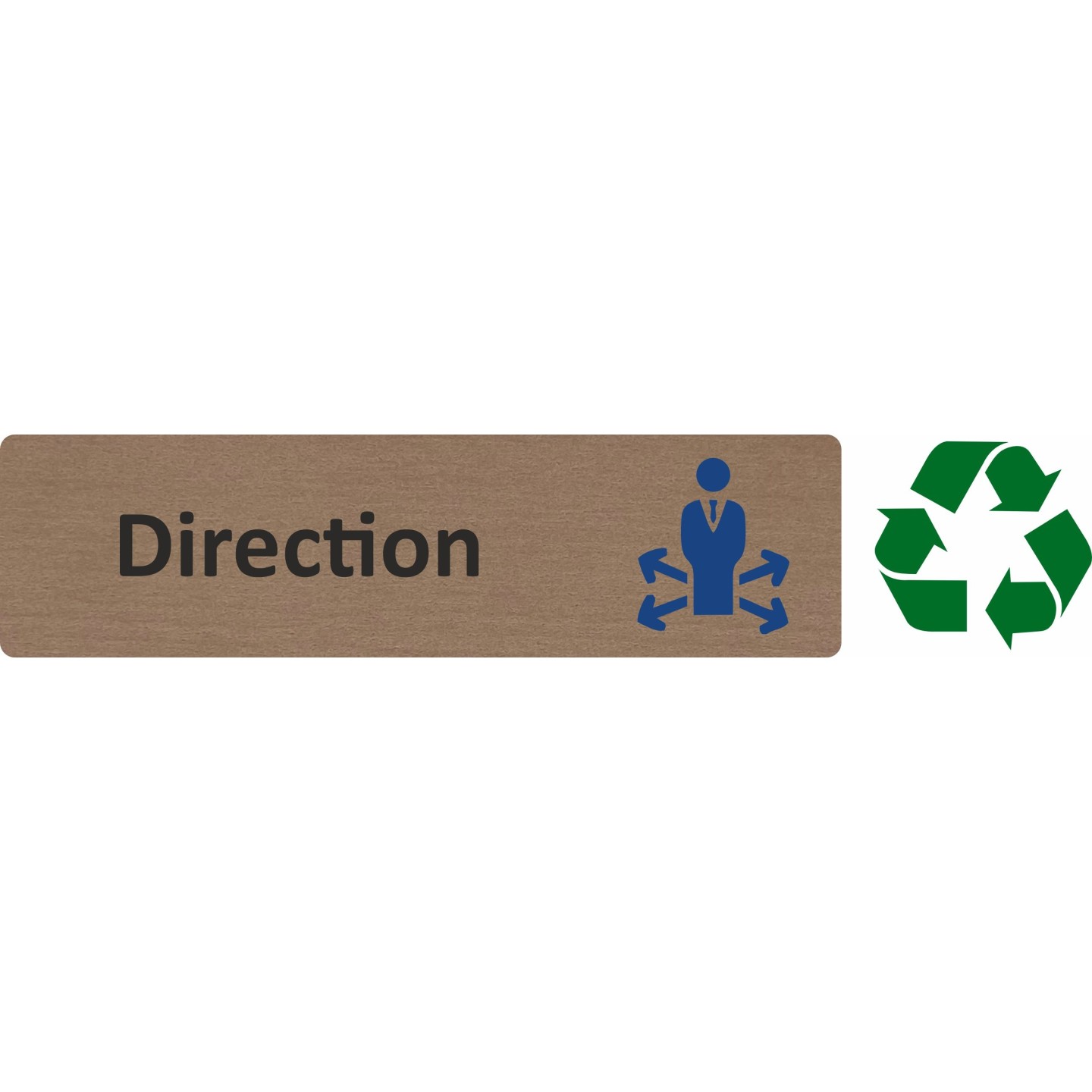 Plaque de porte économique " Direction "