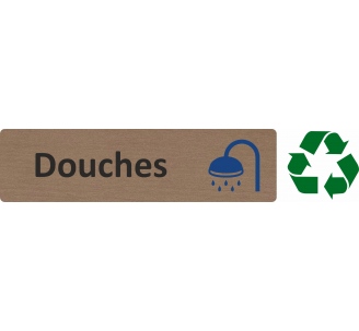 Plaque de porte économique " Douches "