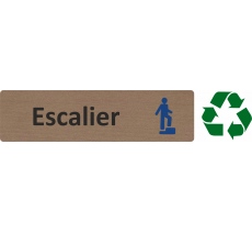 Plaque de porte économique " Escalier "