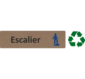 Plaque de porte économique " Escalier "