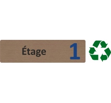 Plaque de porte économique " Etage 1 "