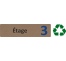 Plaque de porte économique " Etage 3 "