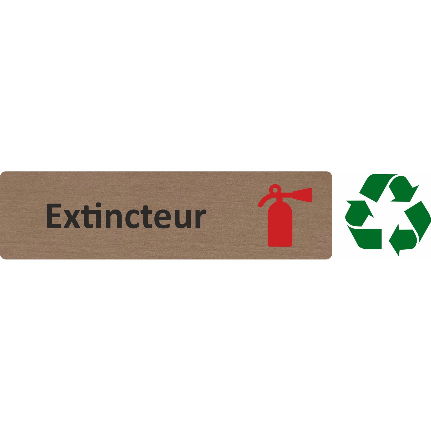 Plaque de porte économique " Extincteur "
