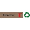 Plaque de porte économique " Extincteur "