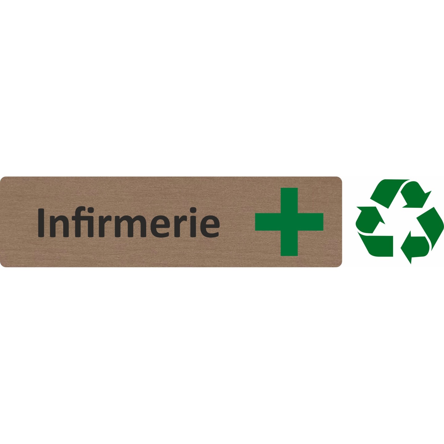 Plaque de porte économique " Infirmerie "