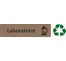 Plaque de porte économique " Laboratoire "