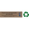 Plaque de porte économique "  Accès à cet immeuble interdit... "