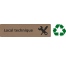 Plaque de porte économique " Local technique "