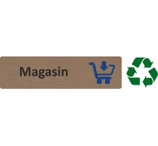 Plaque de porte économique " Magasin "