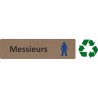 Plaque de porte économique " Messieurs "