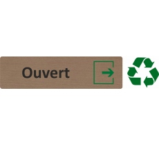 Plaque de porte économique " Ouvert "