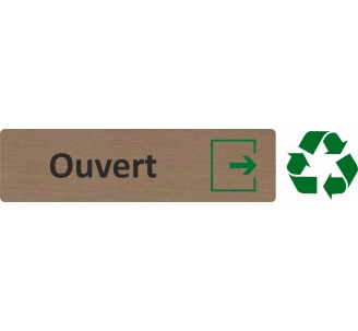 Plaque de porte économique " Ouvert "