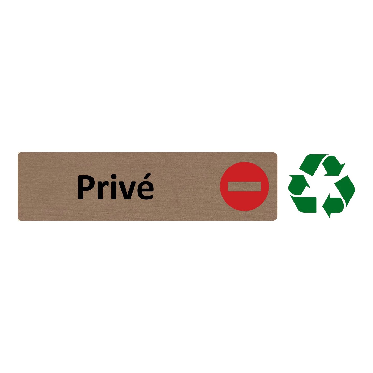 Plaque de porte économique " Privé "