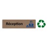 Plaque de porte économique " Réception "