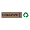 Plaque de porte économique " Renseignements "