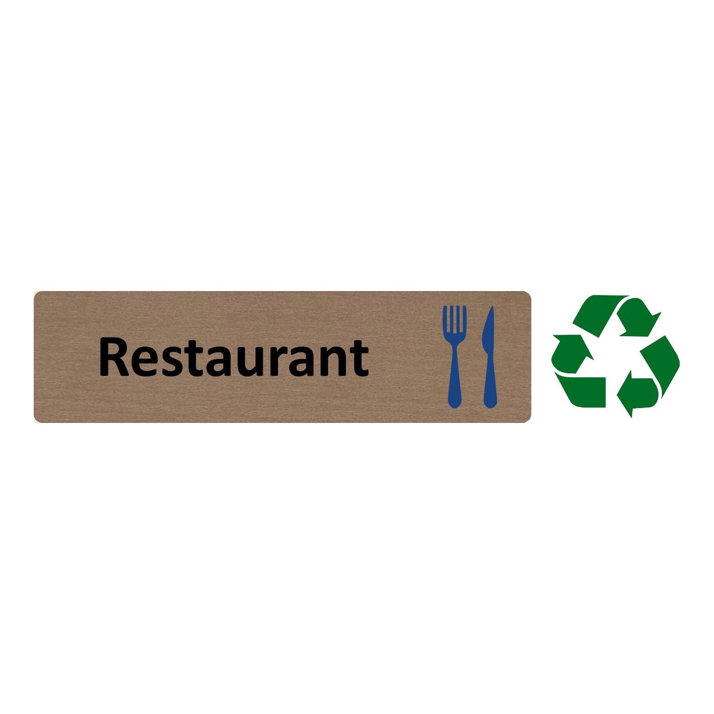 Plaque de porte économique " Restaurant "