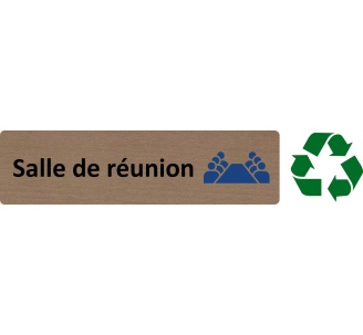 Plaque de porte économique " Salle de réunion "