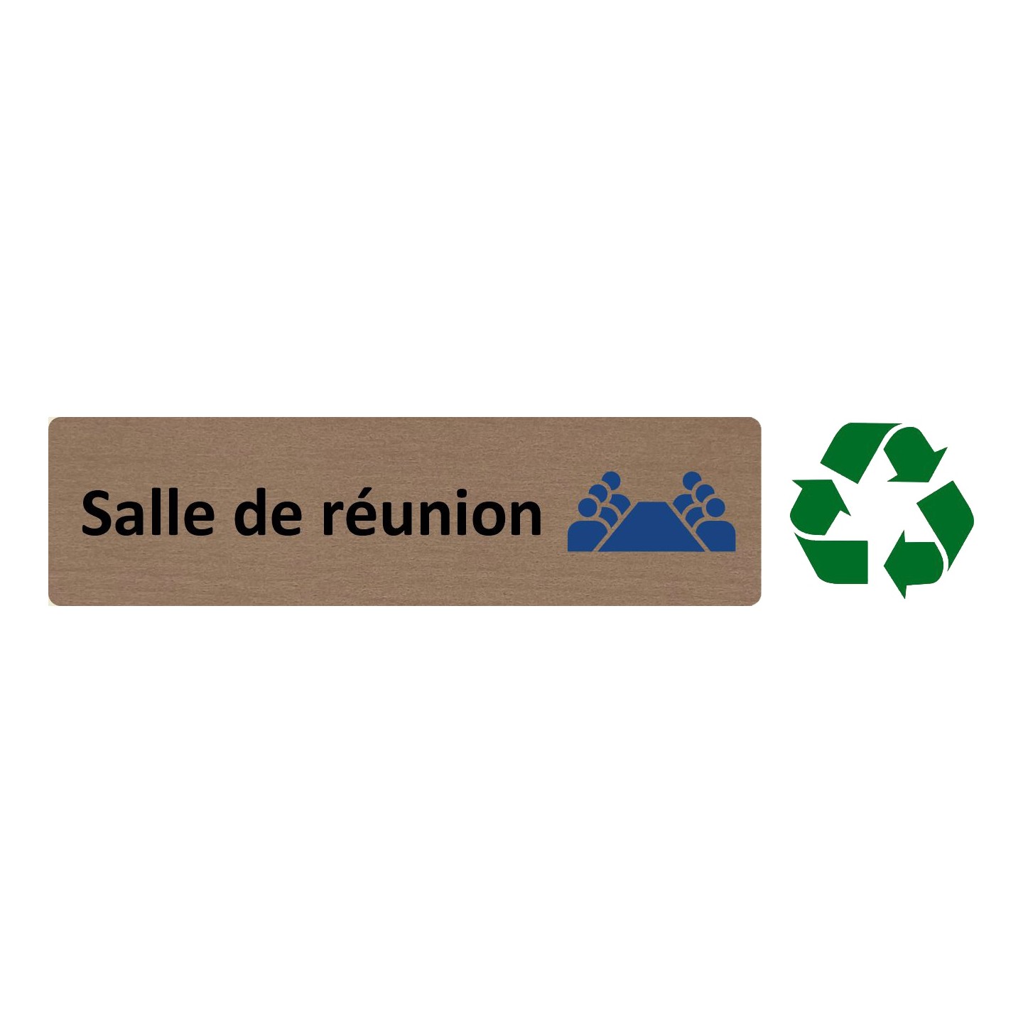 Plaque de porte économique " Salle de réunion "