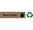 Plaque de porte économique " Sans issue "