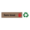 Plaque de porte économique " Sans issue "