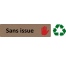 Plaque de porte économique " Sans issue "
