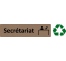 Plaque de porte économique " Secrétariat "