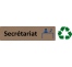 Plaque de porte économique " Secrétariat "
