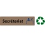 Plaque de porte économique " Secrétariat "