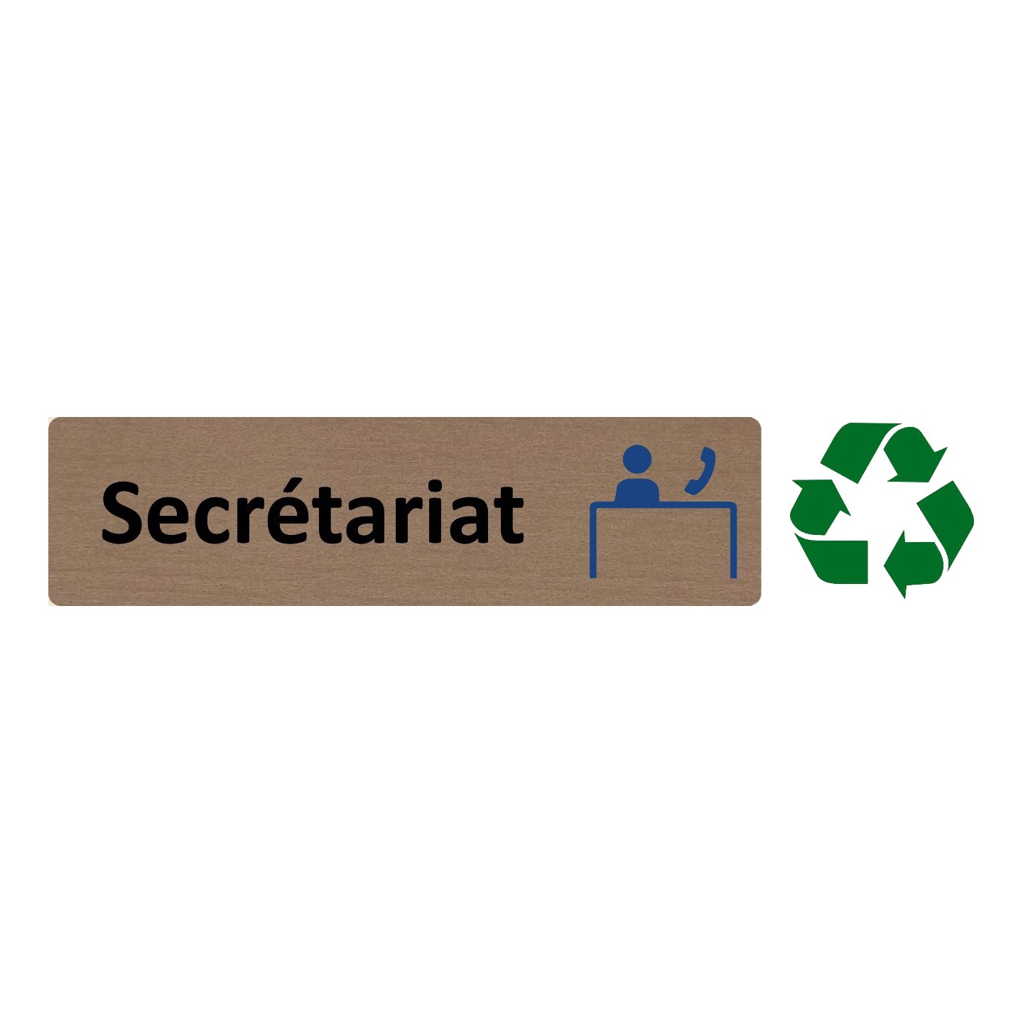 Plaque de porte économique " Secrétariat "