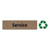 Plaque de porte économique " Service "