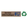 Plaque de porte économique " Service informatique "