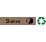Plaque de porte économique " Silence "