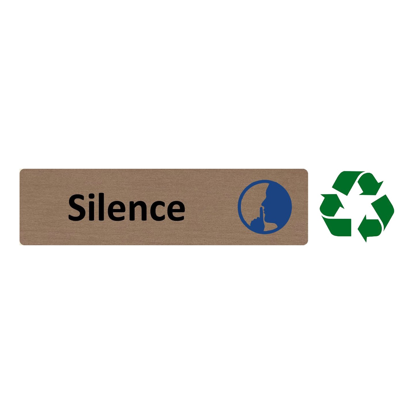 Plaque de porte économique " Silence "