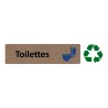 Plaque de porte économique " Toilettes "