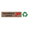 Plaque de porte économique " Surveillance caméra "