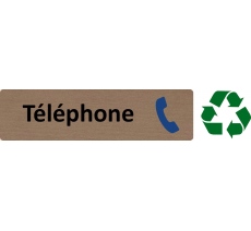 Plaque de porte économique " Téléphone "
