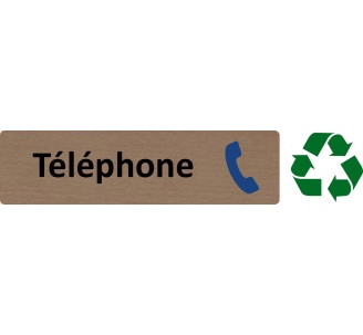 Plaque de porte économique " Téléphone "