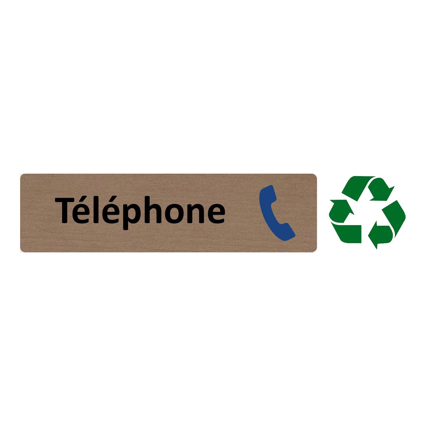 Plaque de porte économique " Téléphone "