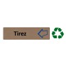 Plaque de porte économique " Tirez "