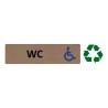 Plaque de porte économique " WC handicapé "