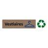 Plaque de porte économique " Vestiaires "