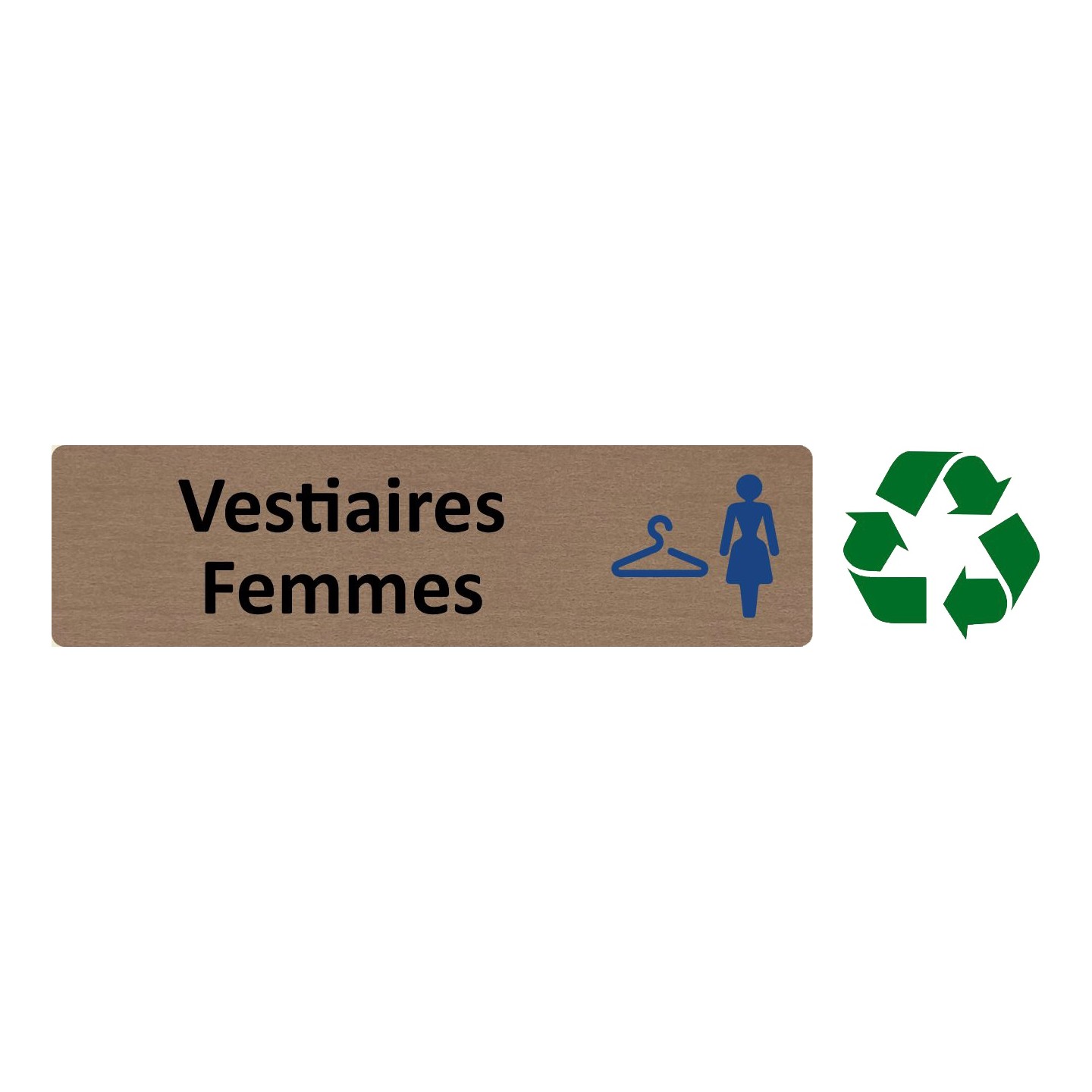 Plaque de porte économique " Vestiaires femmes "