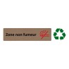 Plaque de porte économique " Zone non fumeur "