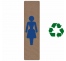 Plaque de porte économique " Logo femme "