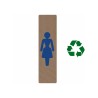 Plaque de porte économique " Logo femme "