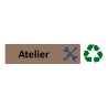 Plaque de porte économique " Atelier "