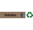 Plaque de porte économique " Toilettes hommes "