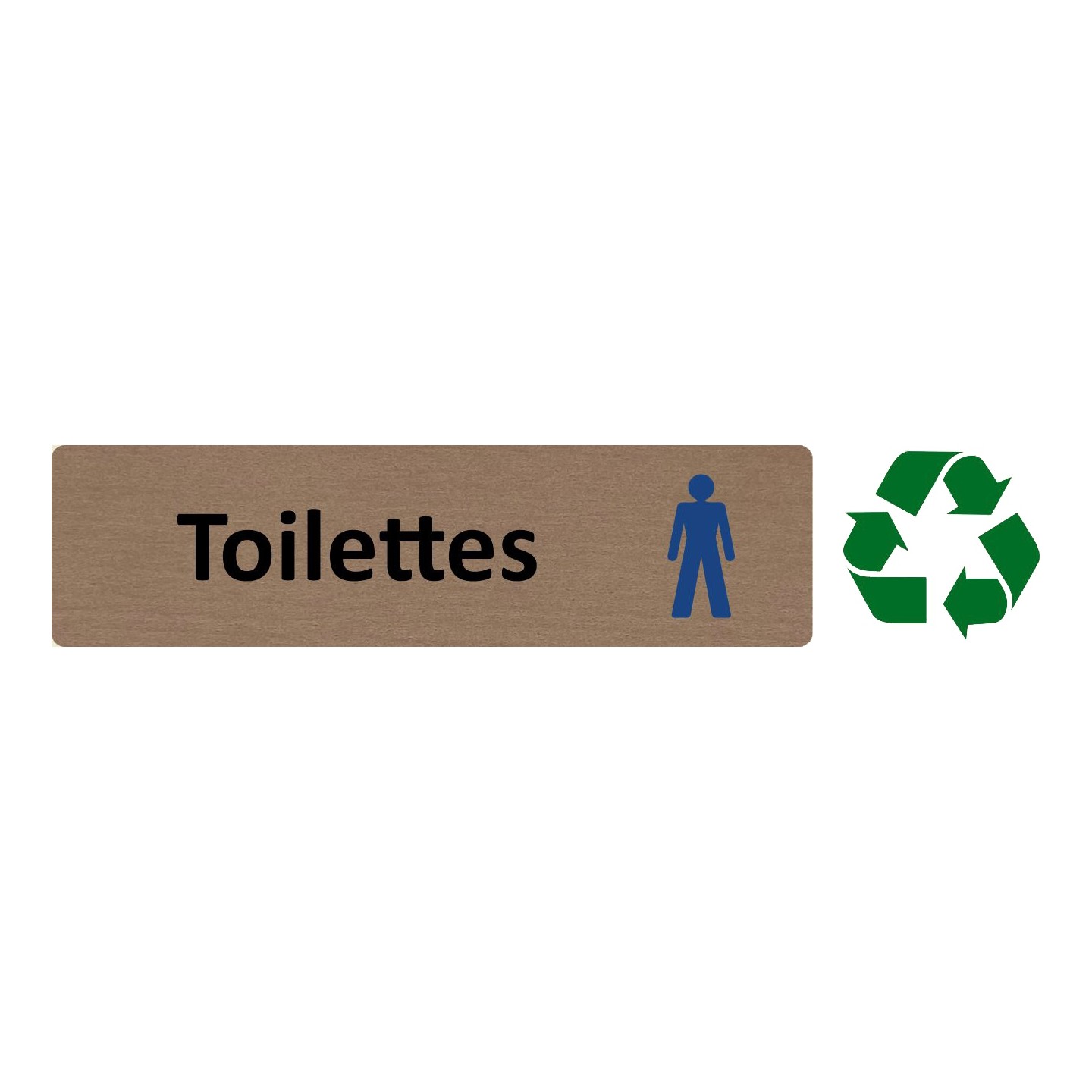 Plaque de porte économique " Toilettes hommes "