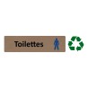 Plaque de porte économique " Toilettes hommes "