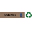 Plaque de porte économique " Toilettes hommes "
